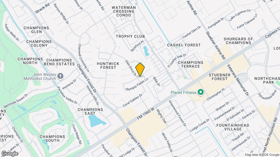 13406 Glen Erica Dr Map and Location Details