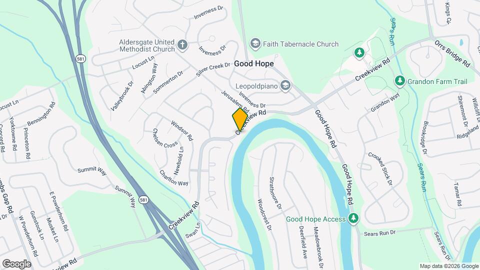 5683 Creekview Rd Map and Location Details