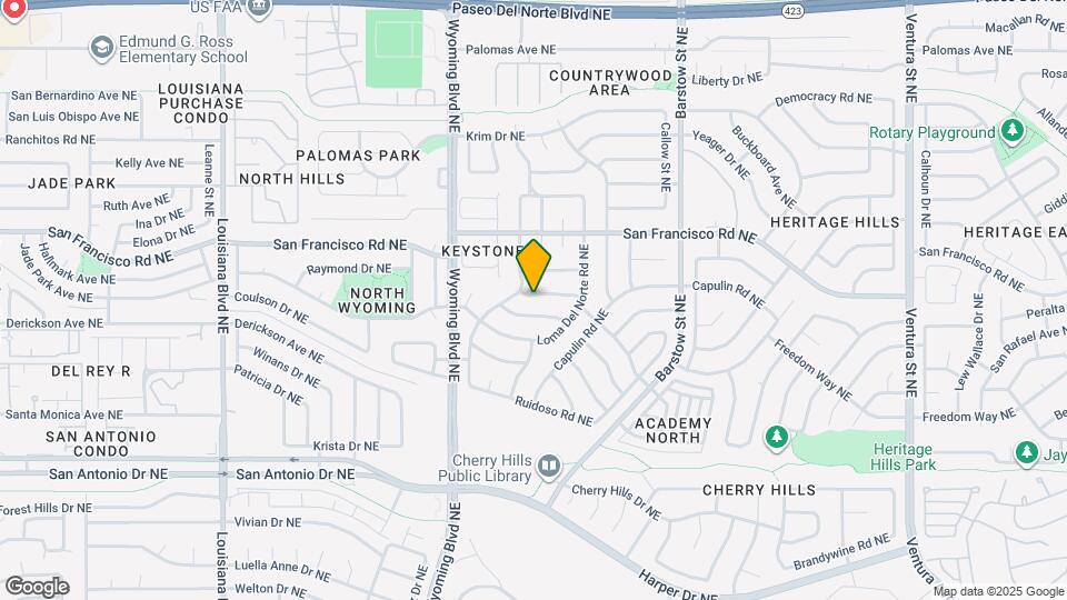 8108 Eddy Ave NE Map and Location Details