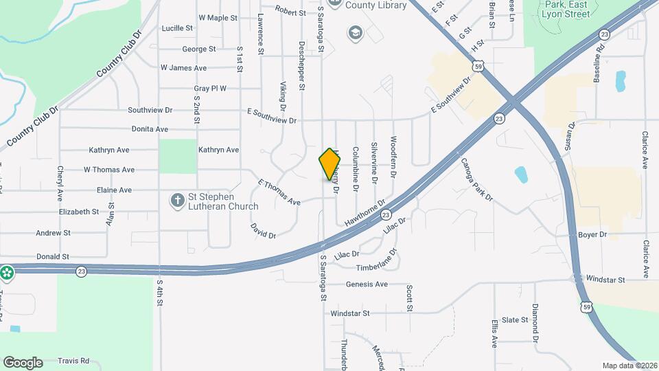 1008 Hackberry Dr Mapa y Detalles de la Ubicación