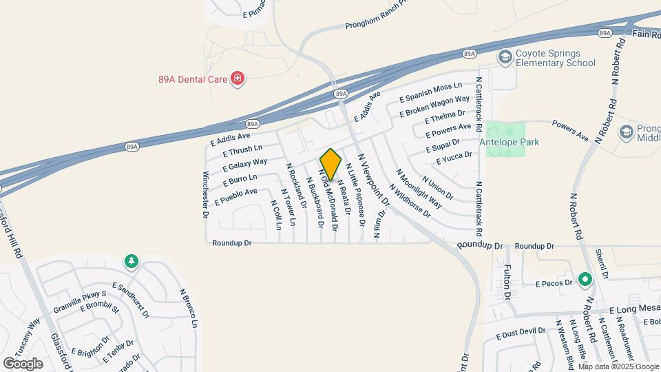 6191 N Old McDonald Dr, Unit A Mapa y Detalles de la Ubicación