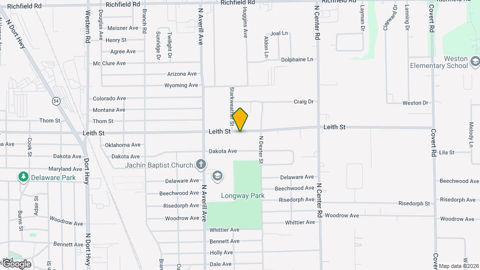 3514 Leith St Map and Location Details