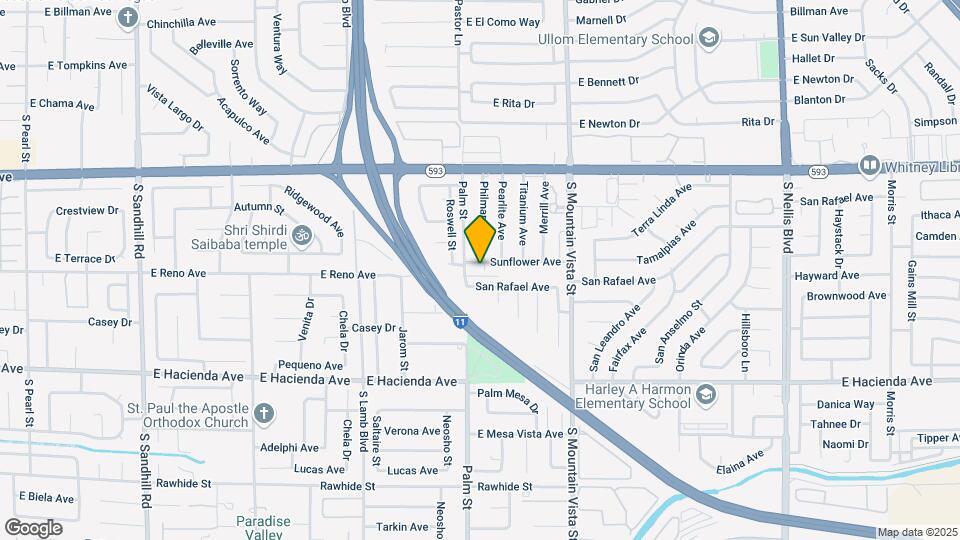 4425 Sunflower Ave Map and Location Details