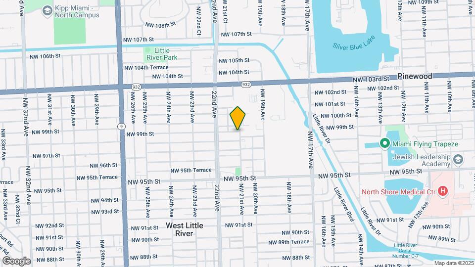 9890 NW 21st Ave Map and Location Details