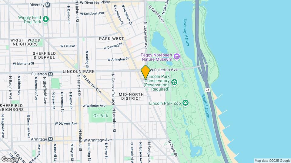 2317 N Clark St, Unit 208 Map and Location Details