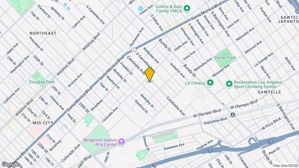 1621 Centinela Ave Map and Location Details