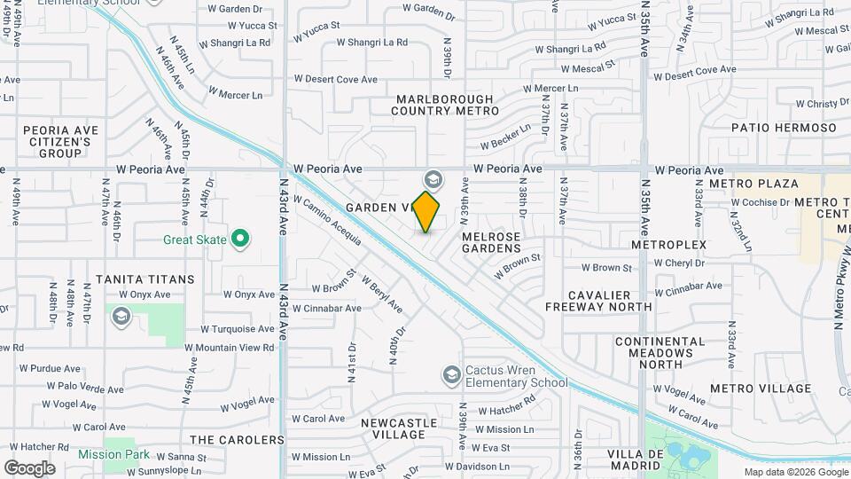 10044 N 39th Ln Map and Location Details