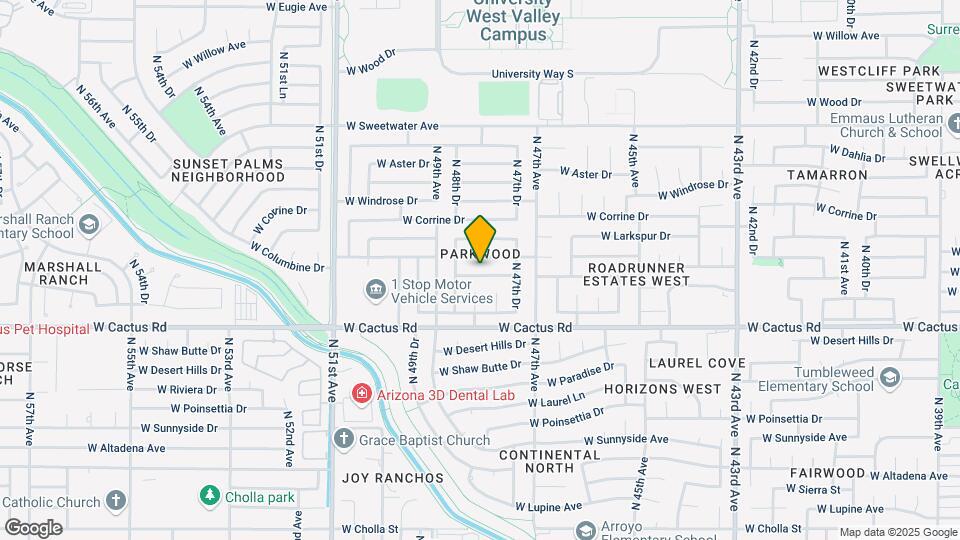 4810 W Bloomfield Rd Map and Location Details