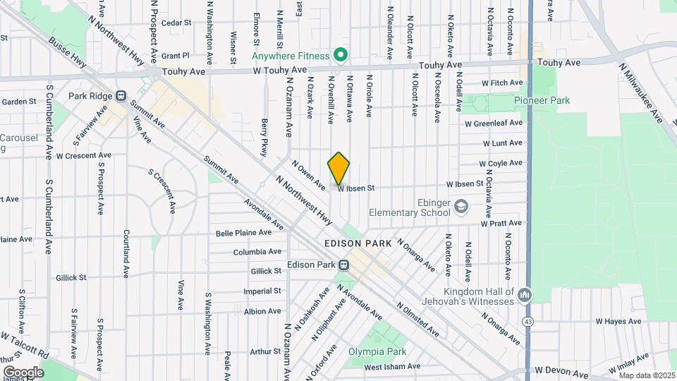 7647 W Ibsen St Mapa y Detalles de la Ubicación