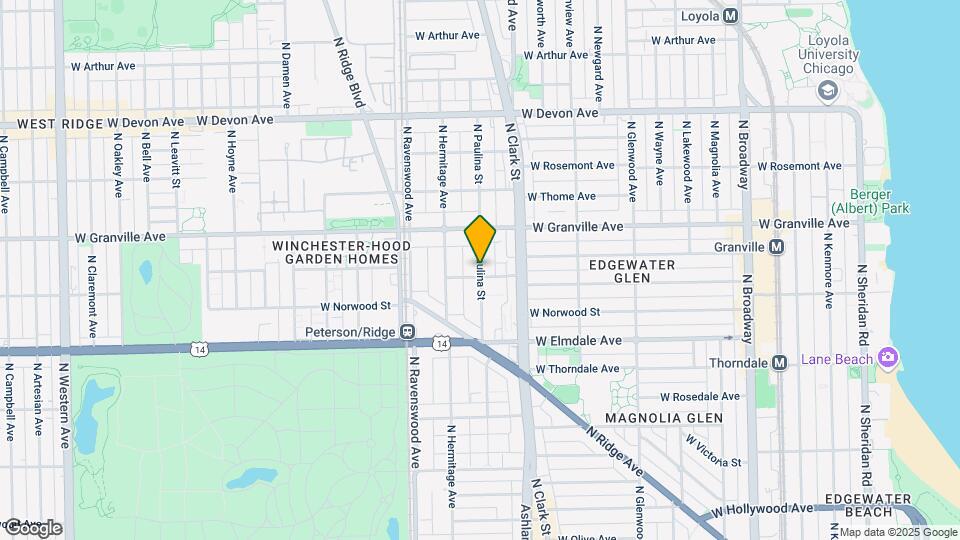 6104 N Paulina St, Unit 1 Mapa y Detalles de la Ubicación