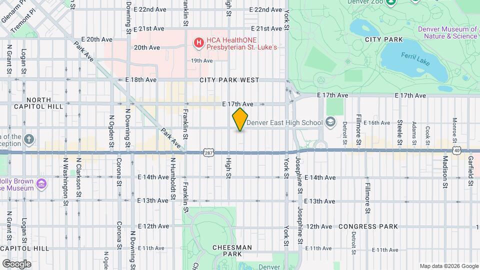 1565 N Race St Map and Location Details