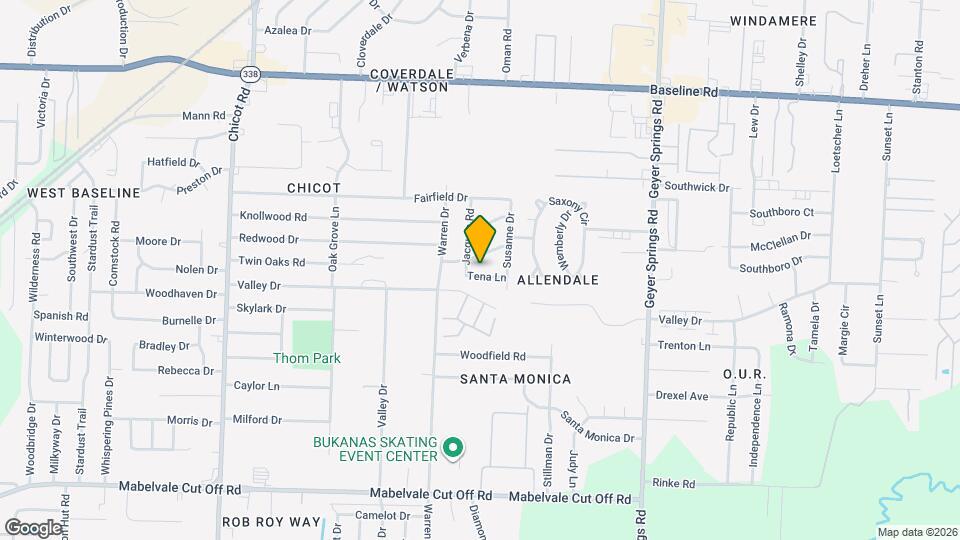 6612 Tena Ln Map and Location Details