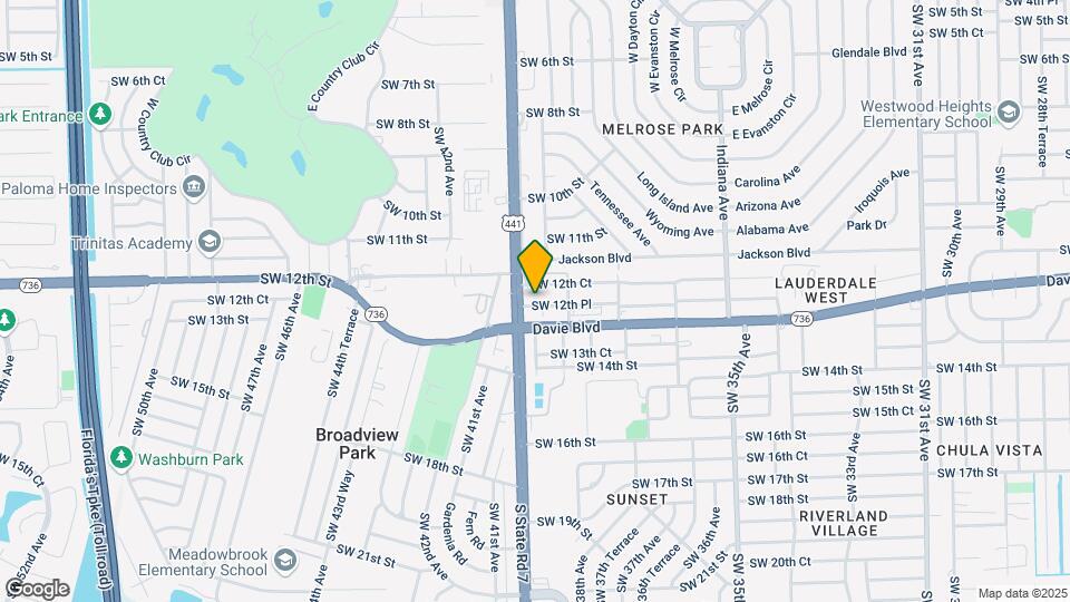 3981 SW 12th Pl Map and Location Details