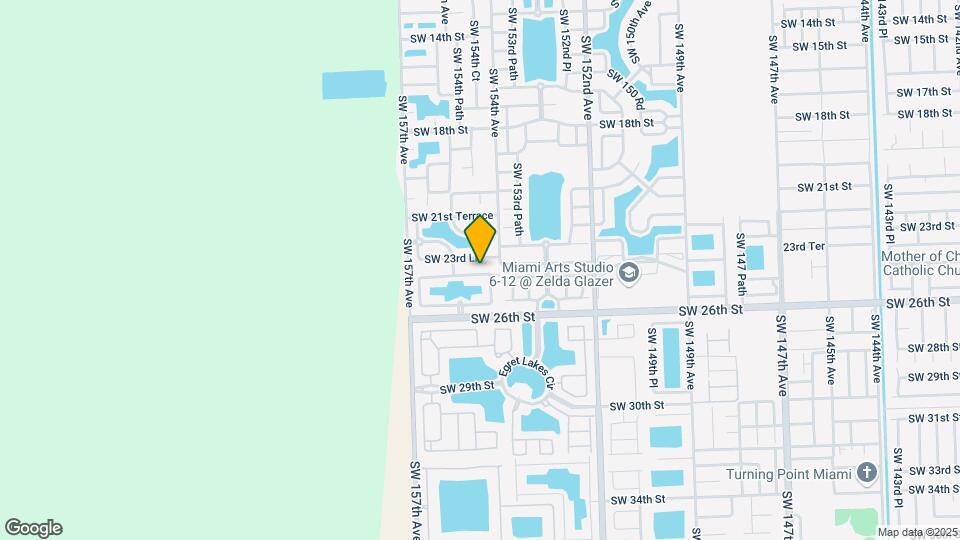 15435 SW 24th Terrace Mapa y Detalles de la Ubicación