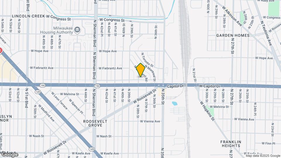 4020 N 38th St Map and Location Details