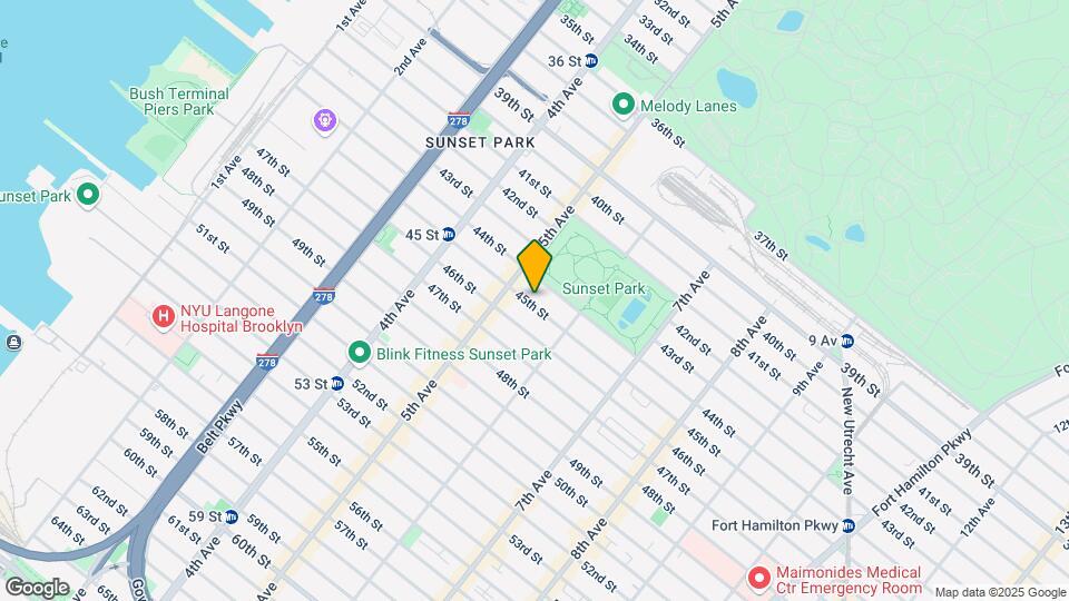 Sunset Park Map and Location Details
