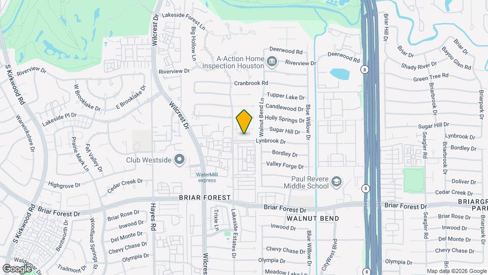 10826 Lynbrook Dr, Unit B Map and Location Details