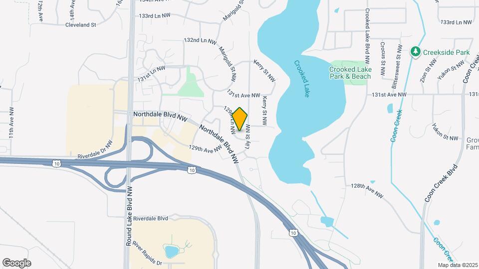 3213 129th Ln NW Map and Location Details