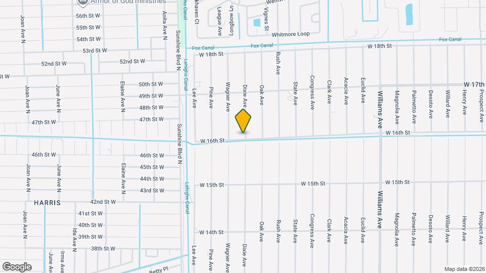 1900 W 16th St Map and Location Details