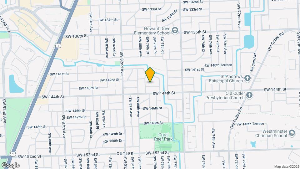 7921 SW 143rd St Map and Location Details