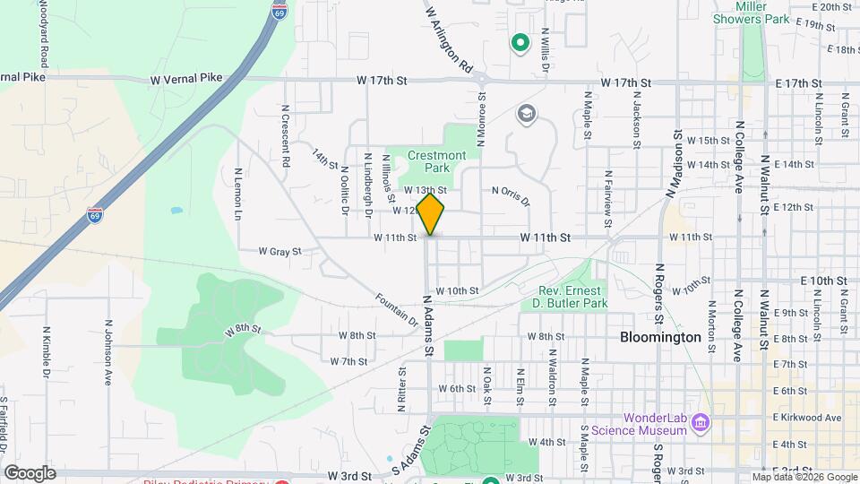 1223 W 11th St Map and Location Details