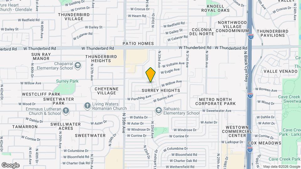 3327 W Joan De Arc Ave Map and Location Details