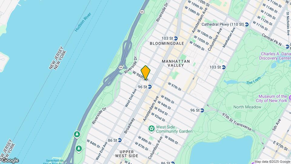 266 W 96th St Map and Location Details