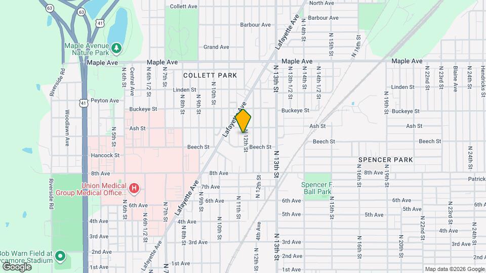 1716 N 12th St Map and Location Details