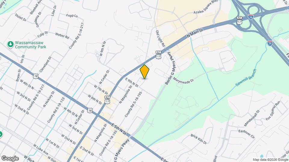 275 E 9th N St Map and Location Details