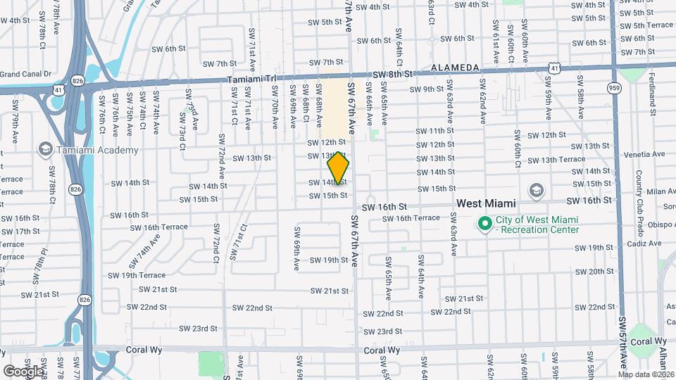 6743 SW 15th St Map and Location Details