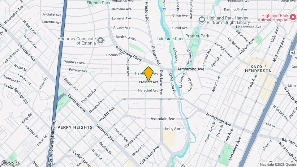 4204 Prescott Ave Map and Location Details