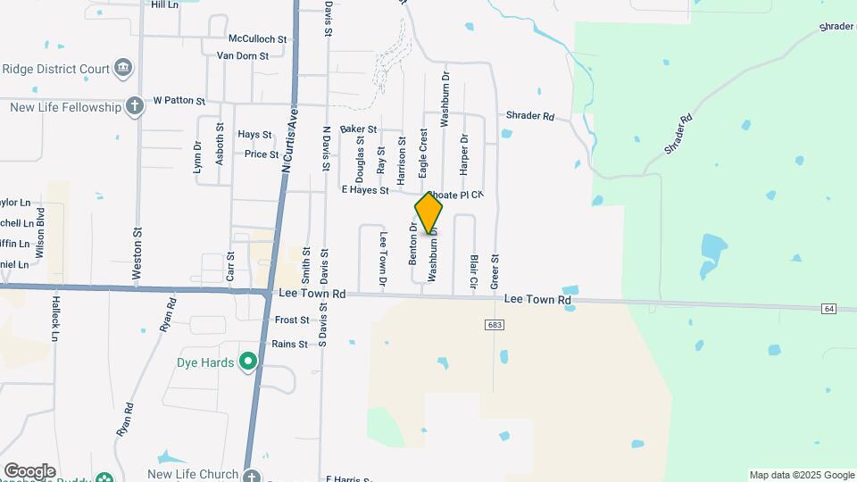 325 Washburn Dr Map and Location Details