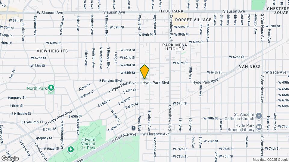 3515 W Hyde Park Blvd Map and Location Details