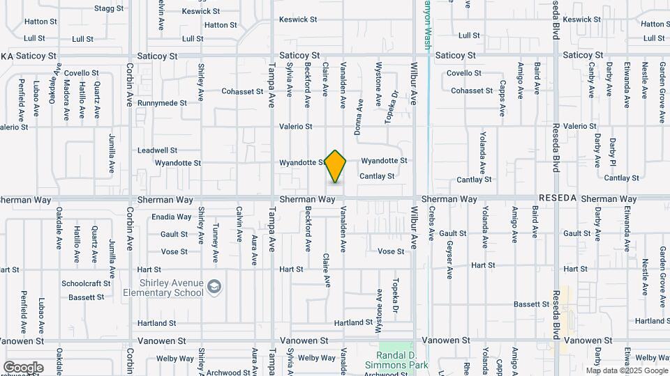 Sherman Way Apartments Map and Location Details