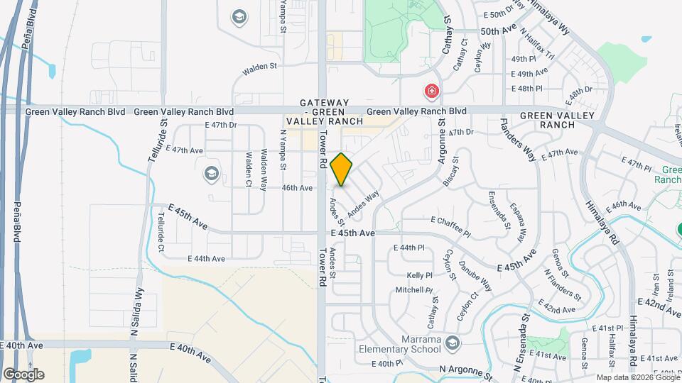 18606 E 45th Pl Map and Location Details