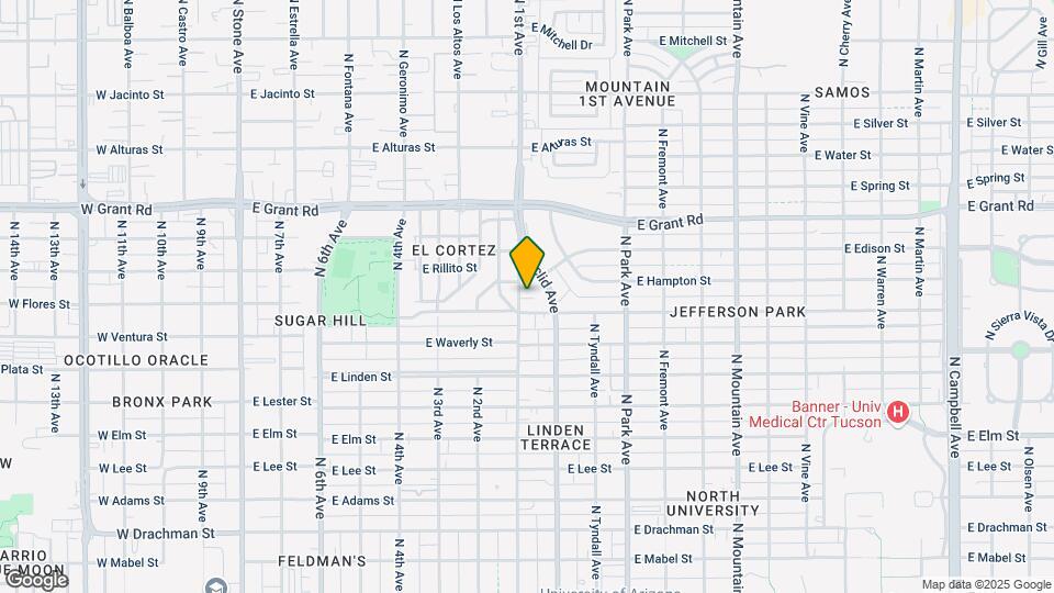 2110 N 1st Ave Map and Location Details