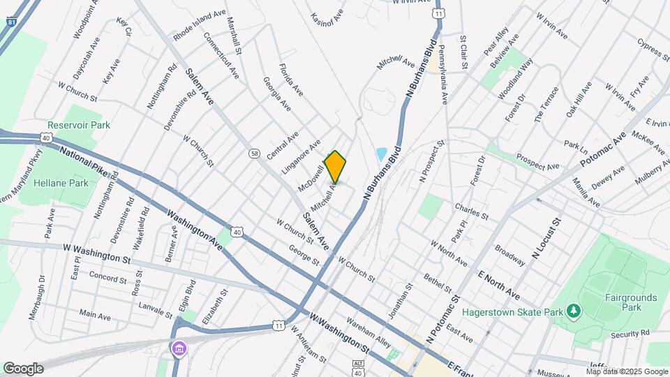 418 Mitchell Ave Map and Location Details