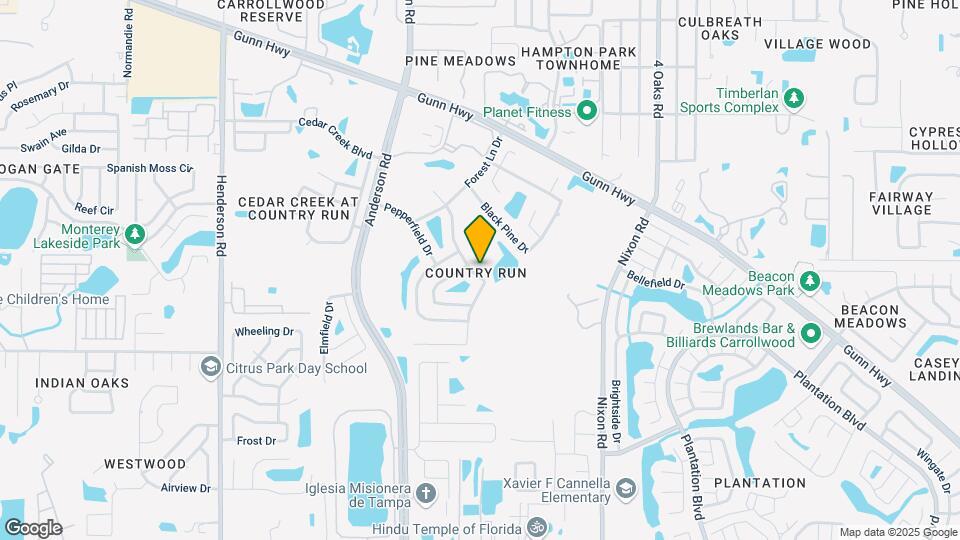 12333 Hidden Brook Dr Map and Location Details