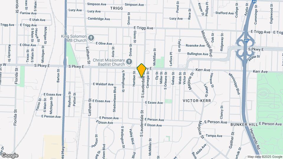 1505 S Lauderdale St Mapa y Detalles de la Ubicación