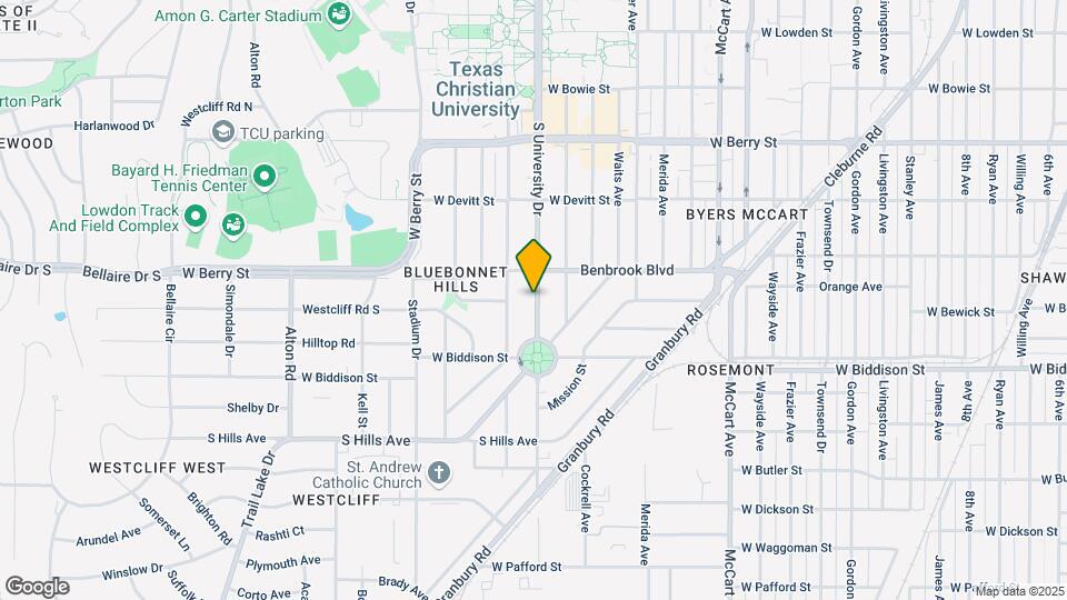 3322 S University Dr Map and Location Details