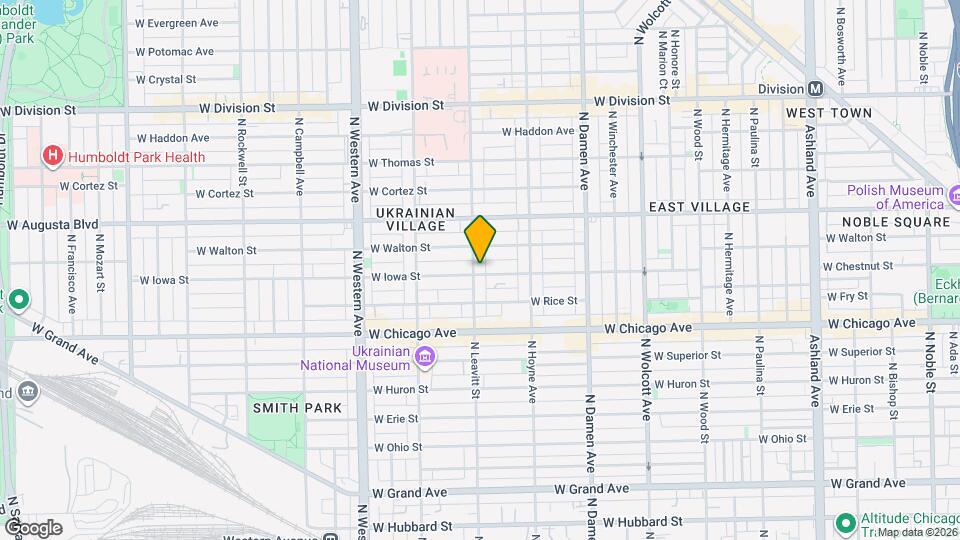 901 N Leavitt St Map and Location Details