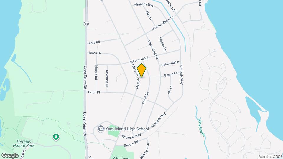 714 Old Love Point Rd Map and Location Details