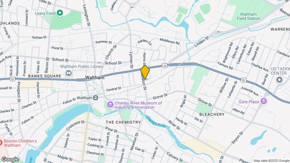 38 Newton St, Unit 1 Map and Location Details