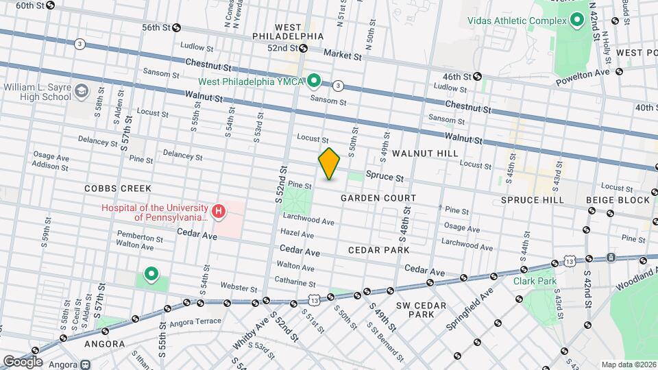 5027 Pine St Map and Location Details