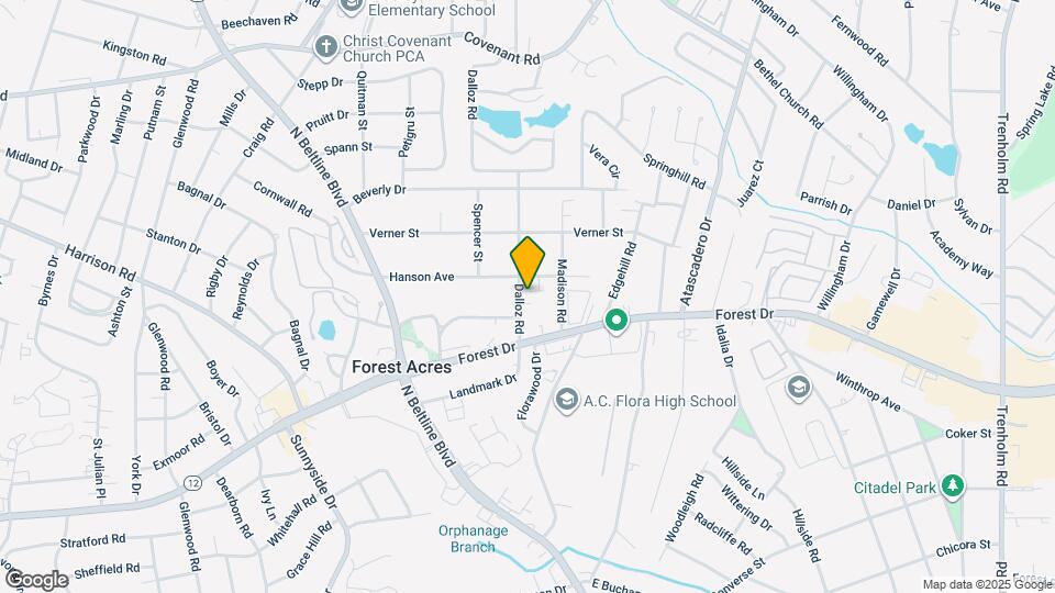 1706 Dalloz Rd Map and Location Details