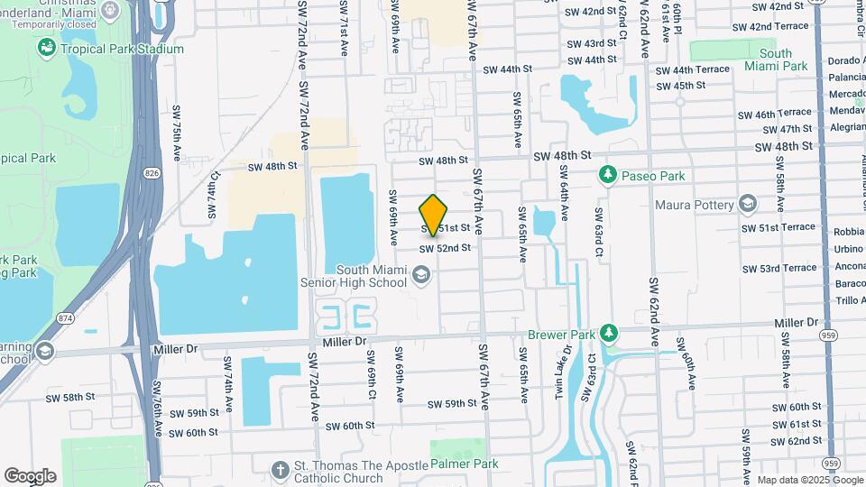 6811 SW 52nd St Map and Location Details
