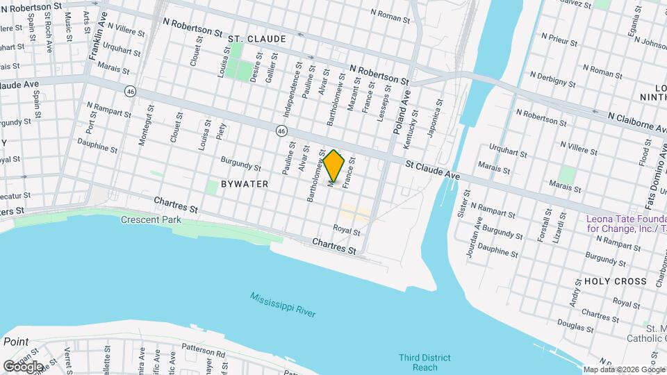 4115 Burgundy St, Unit 4115 Map and Location Details