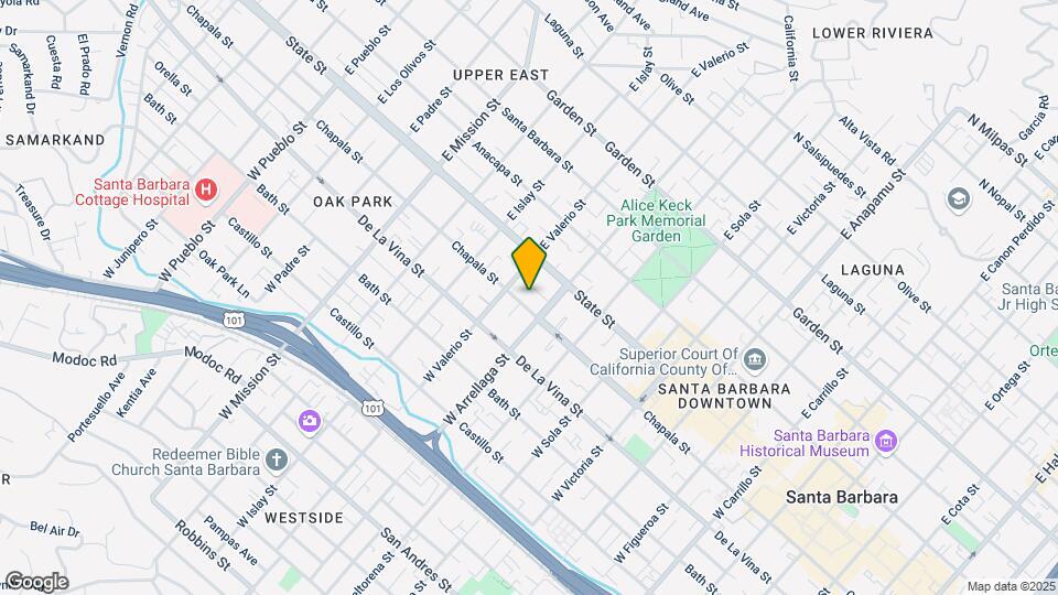 1616 Chapala St Map and Location Details
