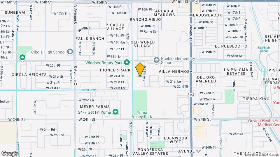 2937 W 21st Pl Map and Location Details