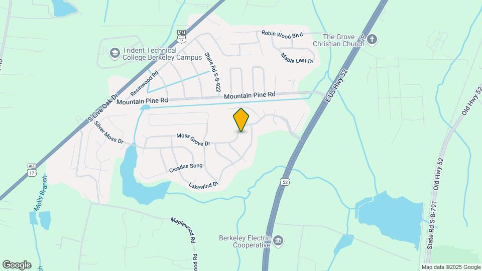 1081 Moss Grove Dr Map and Location Details